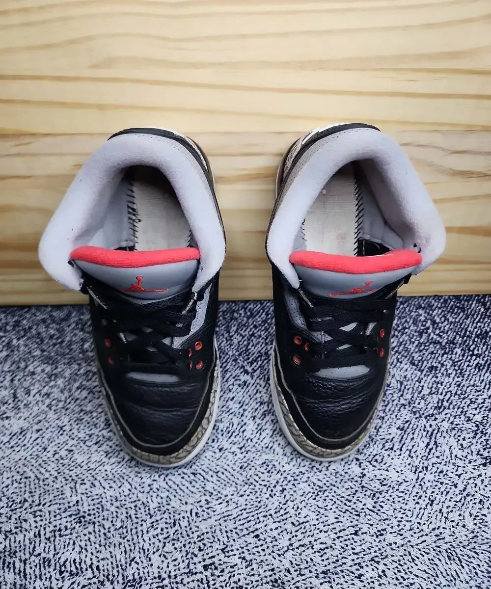 Nike Air Jordan 3 Retro Black Cement 2018, Size 5 Youth